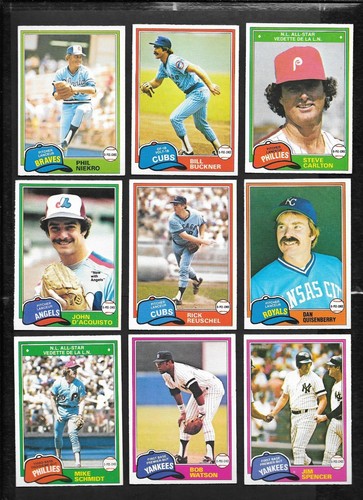 1981 OPC 81 O PEE CHEE TOPPS MLB BASEBALL CARD GRAY BACK 126-250 SEE LIST - Picture 148 of 247