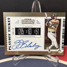 2019 Panini Contenders Draft Picks Playoff Ticket Auto JJ Bleday #’d 08/18.