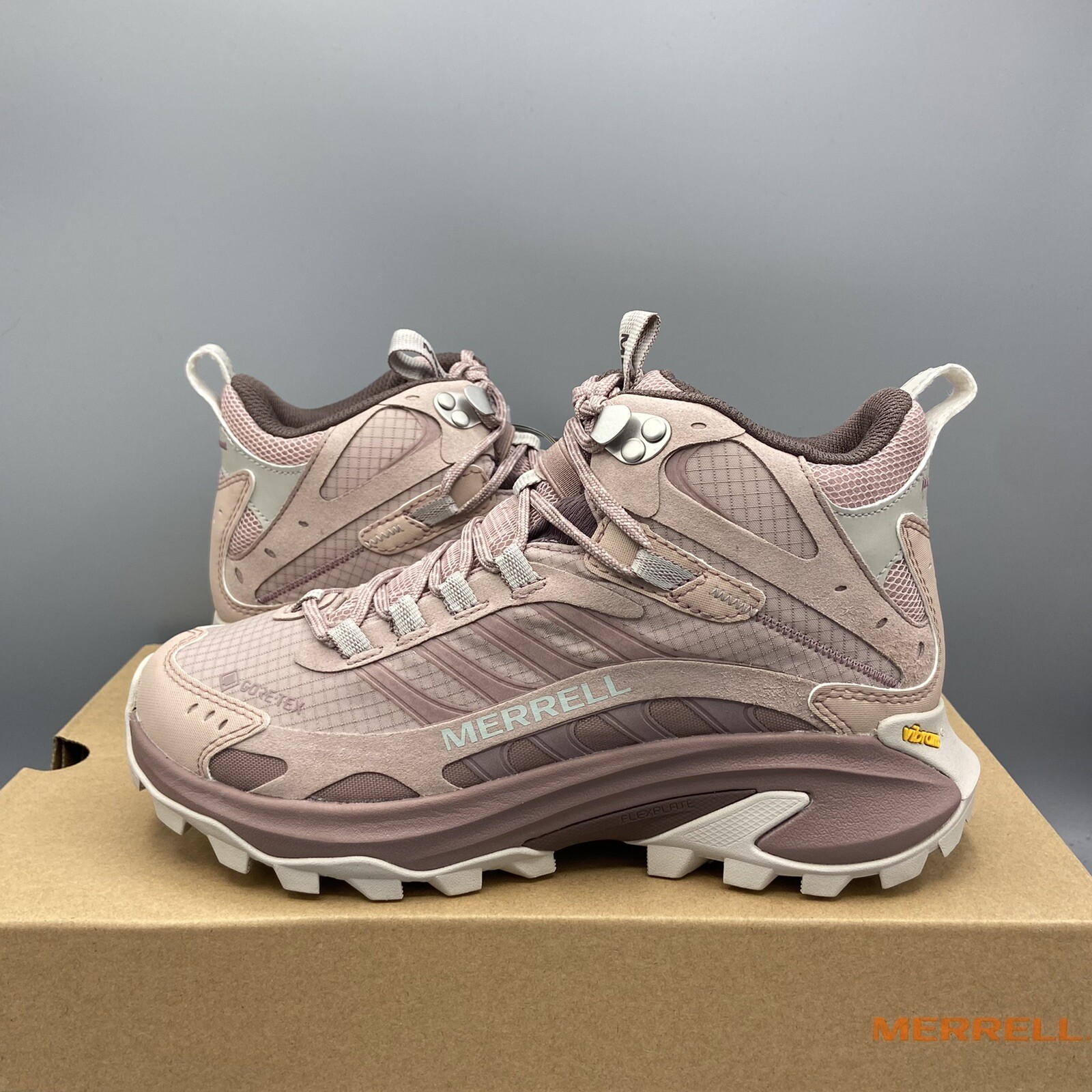 Scarpe da trekking Merrell Moab Speed 2 Mid Gtx rosa GoreTex scarpe da ginnastica UK 4 EU 37
