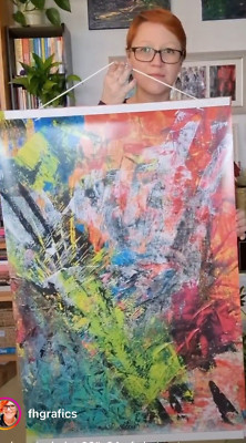 Limited signed edition of interior décor abstract art  - Large print unframed