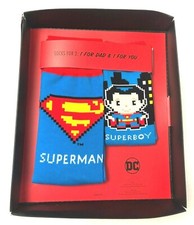Hallmark DC Comics Superman PXL8 Father and Son Socks Superboy