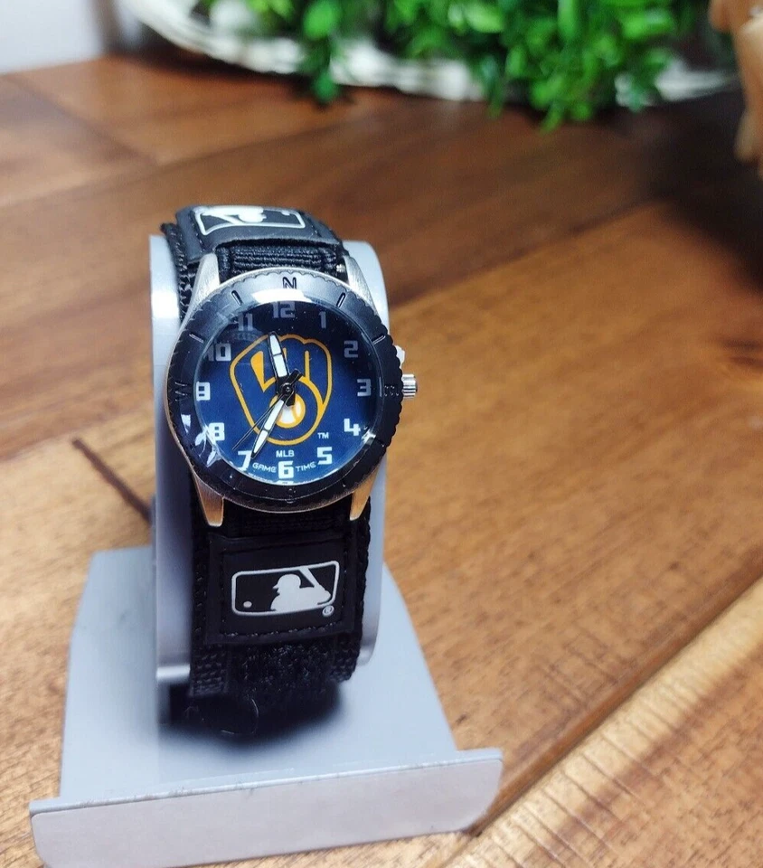 Milwaukee Brewers Youth Watch - Boys Youth Watch MLB Rookie Black - Image 2 of 4