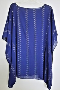 royal blue sequin blouse