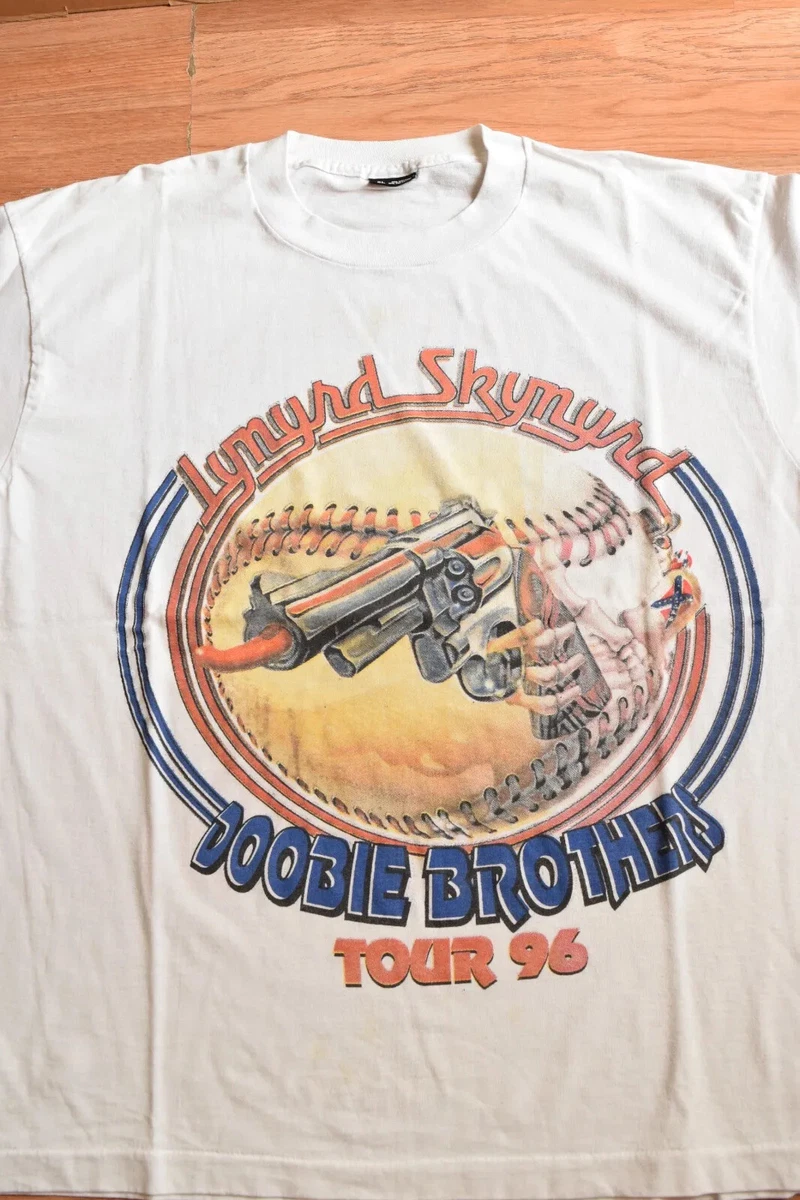 Vintage 1996 Lynyrd Skynyrd Doobie Brothers Tour Shirt Tee XL Distressed