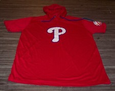 GAME GIVEAWAY EXCLUSIVE PHILADELPHIA PHILLIES MLB Hooded Shirt YOUTH LARGE NEW