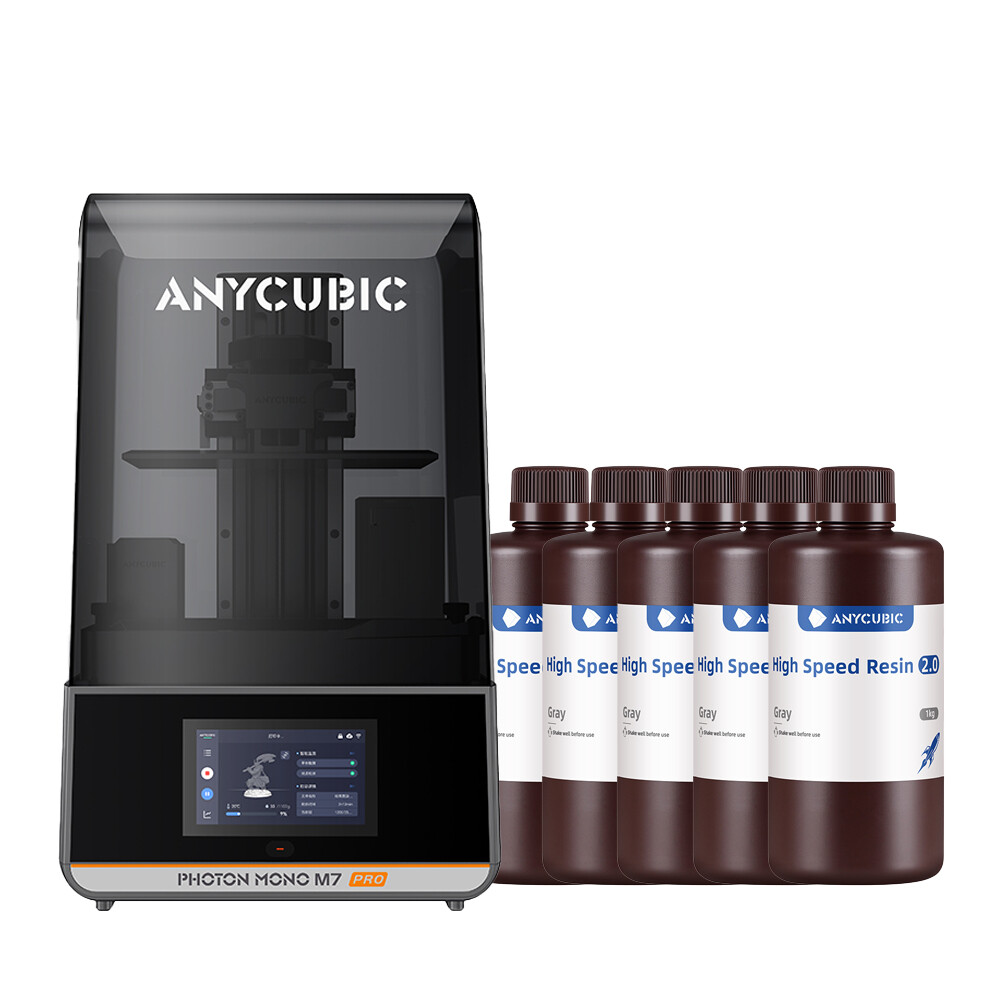 5KG Resin + ANYCUBIC Photon Mono M7 Pro 170mm/h 10.1'' 14K 5KG Resin + ANYCUBIC Photon Mono M7 Pro 170mm/h 10.1'' 14K
