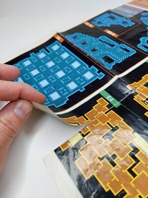 Final Fantasy 1990 Nintendo NES Dungeon Maps / Item Chart NES-FF-USA(A)