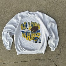 Vintage 1995 NFL St. Louis Rams Breakthrough Crewneck Sweater Mens Locker Line