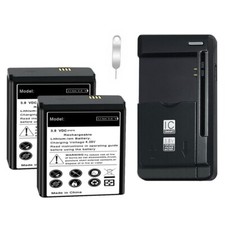 Bundle of 4220mAh Standard Battery Travel Charger for Novatel Jetpack MiFi 6620L