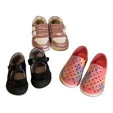 Baby Girls Shoes Lot Of 3 Size 5 Mixed Brands, Gerber