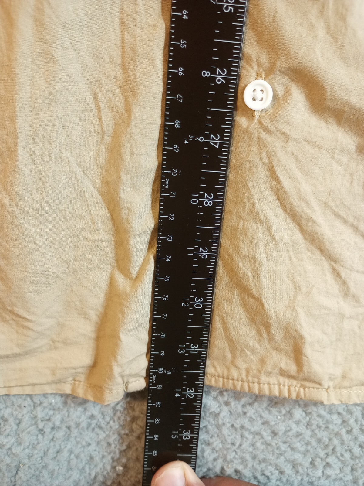 Free Assembly/Men's Button Down Shirt/Tan/Size XXL sh… Gem