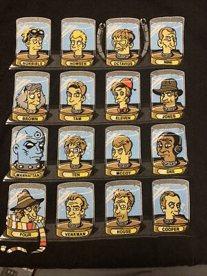 Matt Groening Simpsons Famous Doctors' Heads TeeFury T-shirt, black, XL