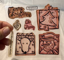 CTMH B1115 Merry Christmas Blocks Stamp Set