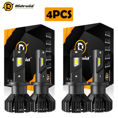 Combo High Low Beam Bulbs 4PCS H7 LED Headlight Bulb For Audi Q7 2007 2008 2009