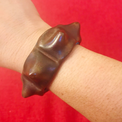 TRIBAL FUSION BELLY DANCE Handmade Metal CUFF BANGLE, Sharon Kihara style