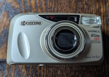Yashica Kyocera Elite 130 Zoom Quartz 35mm Film Camera TESTED