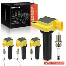 4x Ignition Coil & DOUBLE IRIDIUM Spark Plug Kits for Saab 9-3 04-11 9-3X 2.0L