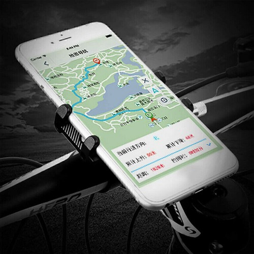 Bike Bicycle Motorcycle Phone Holder Mount Bracket Motorcycle Bracket Black - Photo 4 sur 15
