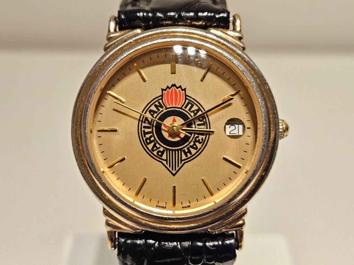 Live @ Belgrade(中古品) VINTAGE RARE FAN FOOTBALL SOCCER CLUB PARTIZAN BELGRADE MEN QUARTZ