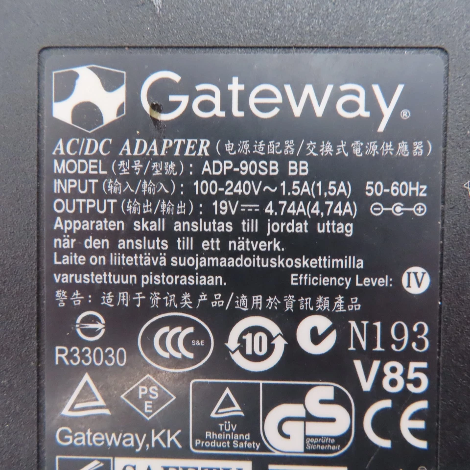 Gateway ADP-90SB BB 19V 4.74A 90W adaptador CA gateway ou ASUS - Imagem 3 de 4