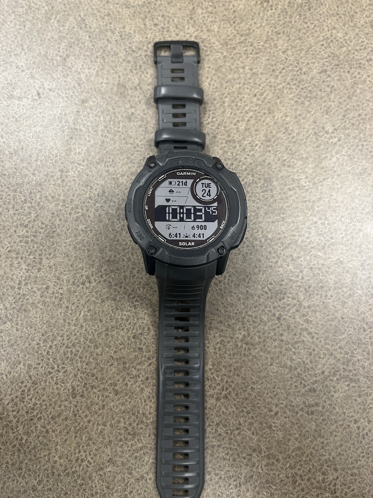 Garmin Instinct 2X Solar 50mm GPS Outdoor Smartwatch in Grey  