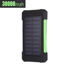 2025 Super 30000mAh USB Portable Charger Solar Power Bank for Cell Phone Gift