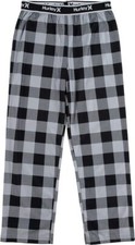 Hurley Boys' Pajama Pants, Black Buff Check, 4
