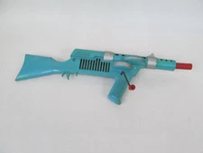 Vintage Marx Airborne Space Commando Machine Gun Toy Hand Crank Works