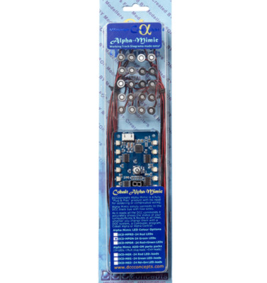 DCC Concepts ~ New 2026 ~ Alpha Mimic Panel Controller (Red LEDs) ~ DCD-MPRD