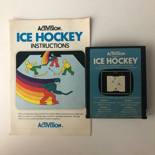 ICE HOCKEY Activision for Atari 2600 AX012 Original Game Cartridge and