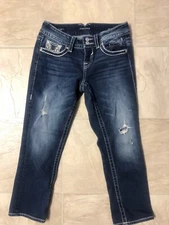 Vigoss women's capri jeans 3/4 x 23 country cowgirl