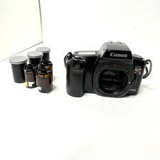 Canon EOS Rebel S 35mm Camera w Strap & 3 Rolls 35mm Film No Lens Retro