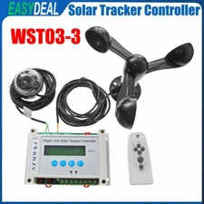 LCD Single Axis Solar Tracker Controller &Light Sensor &IR Remote &Anemometer EL