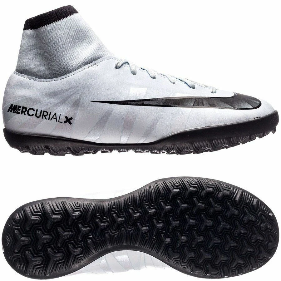 Zapatillas deportivas Nike Performance Hombre  ACADEMY CR7 TF - Botas de  fútbol multitacos white/black/pure platinum - Education Lamp