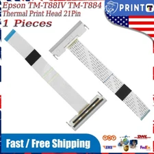 Thermal Print Head for Epson TM-T88IV TM-T884, 21Pin Flex Cable 1651190 2107067