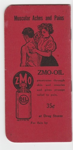 1936 ZMO-Oil for aches, frostbites, stings, burns, bruises pocket notebook - Bild 2 von 4