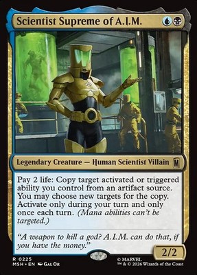Magic/MTG Scientist Supreme of A.I.M. MSH-225 Rare Englisch NM