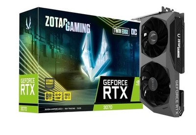 ZOTAC Gaming GeForce RTX 3070 Twin Edge OC LHR Dual Fan Graphics Card - 8GB