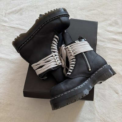 Rick Owens Dr Martens 1460 DRKSHDW Quad Sole Steel Toe Boot Size