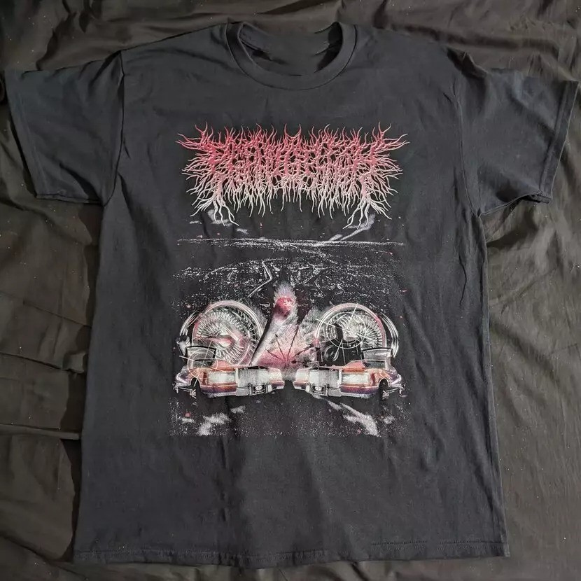 New Popular PeelingFlesh Black T-Shirt Cotton Full Size S-5XL