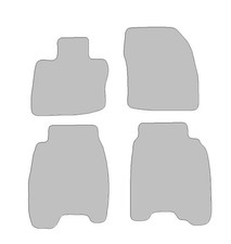Fußmatten passend für Honda Civic VIII Typ FK, FN, FA, FD (Baujahr 2005 - 2012),