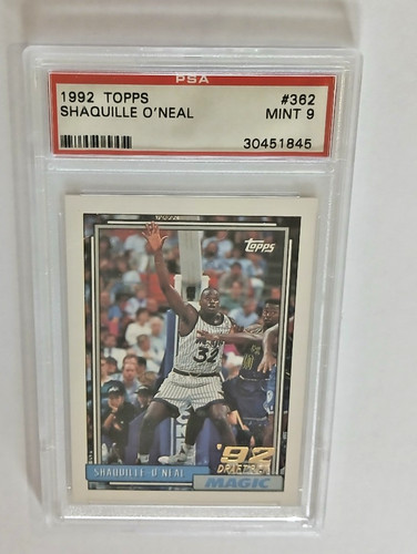 1992 Topps Shaquille O'Neal #362 PSA 9 MINT