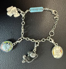 GANZ Webkinz Charm Bracelet 4 Charms Yorkie Plumpy (Hippo) Gorilla Elephant 2005