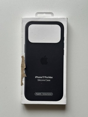 Offizielle Apple iPhone 17 Pro Max Hülle Silikon Magsafe Schwarz MGFR4ZM/A UVP 49£