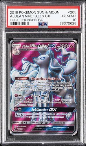 Alolan Ninetales-GX graded PSA 10 for sale on eBay