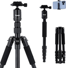 Rollei Compact Traveler No.1 Schwarz, 143Cm Stativ Kamera Kompakt Leichtes Reise