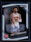 2024-25 Panini Prizm Black Cade Cunningham Auto Silver Prizm #8 Pistons