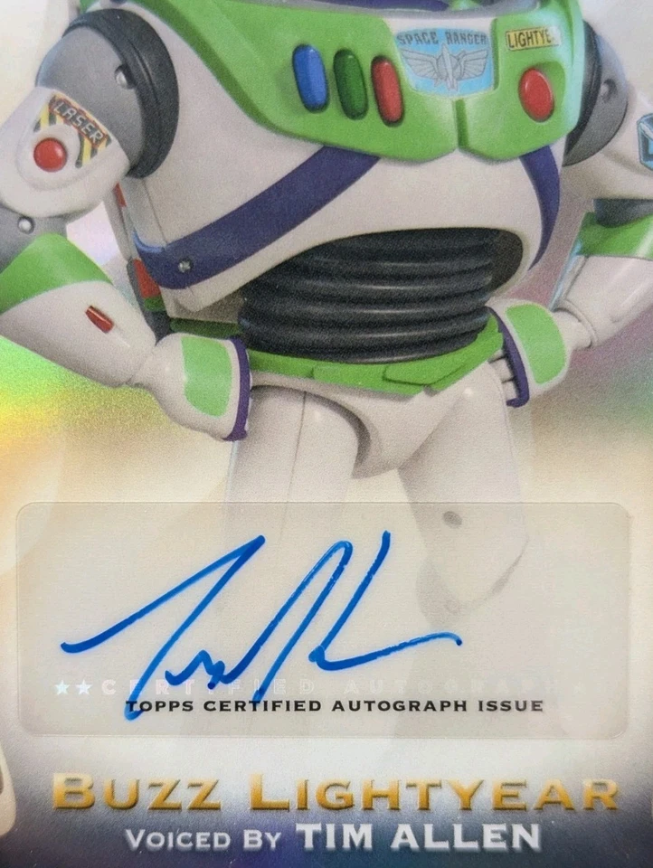 2025 Topps Chrome Disney BUZZ LIGHTYEAR Voiced By TIM ALLEN AUTO Autograph SSP - Image 2 of 4