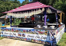 Classic Car Cafe Cart, built to set up at Classic Car Shows, Center Kiosk.