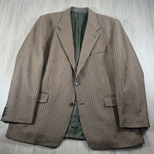 Italian Made Houndstooth Blazer Jacket UK Men’s 44 to 46* Reg. Brown Check Wool